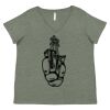 Curvy Collection Women's Fine Jersey V-Neck Tee Thumbnail