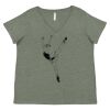 Curvy Collection Women's Fine Jersey V-Neck Tee Thumbnail