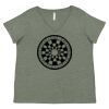 Curvy Collection Women's Fine Jersey V-Neck Tee Thumbnail