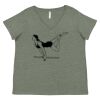 Curvy Collection Women's Fine Jersey V-Neck Tee Thumbnail