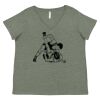 Curvy Collection Women's Fine Jersey V-Neck Tee Thumbnail