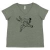 Curvy Collection Women's Fine Jersey V-Neck Tee Thumbnail