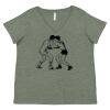 Curvy Collection Women's Fine Jersey V-Neck Tee Thumbnail