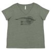 Curvy Collection Women's Fine Jersey V-Neck Tee Thumbnail