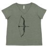 Curvy Collection Women's Fine Jersey V-Neck Tee Thumbnail