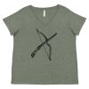 Curvy Collection Women's Fine Jersey V-Neck Tee Thumbnail