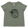 Curvy Collection Women's Fine Jersey V-Neck Tee Thumbnail