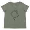 Curvy Collection Women's Fine Jersey V-Neck Tee Thumbnail