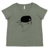 Curvy Collection Women's Fine Jersey V-Neck Tee Thumbnail