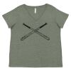 Curvy Collection Women's Fine Jersey V-Neck Tee Thumbnail