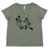 Curvy Collection Women's Fine Jersey V-Neck Tee Thumbnail