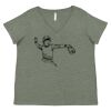 Curvy Collection Women's Fine Jersey V-Neck Tee Thumbnail