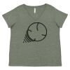 Curvy Collection Women's Fine Jersey V-Neck Tee Thumbnail
