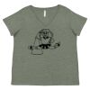 Curvy Collection Women's Fine Jersey V-Neck Tee Thumbnail