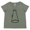 Curvy Collection Women's Fine Jersey V-Neck Tee Thumbnail