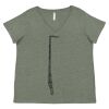 Curvy Collection Women's Fine Jersey V-Neck Tee Thumbnail