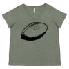 Curvy Collection Women's Fine Jersey V-Neck Tee Thumbnail