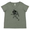 Curvy Collection Women's Fine Jersey V-Neck Tee Thumbnail