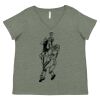 Curvy Collection Women's Fine Jersey V-Neck Tee Thumbnail