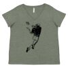 Curvy Collection Women's Fine Jersey V-Neck Tee Thumbnail