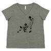 Curvy Collection Women's Fine Jersey V-Neck Tee Thumbnail