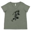 Curvy Collection Women's Fine Jersey V-Neck Tee Thumbnail