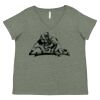 Curvy Collection Women's Fine Jersey V-Neck Tee Thumbnail