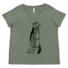Curvy Collection Women's Fine Jersey V-Neck Tee Thumbnail