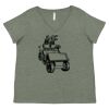 Curvy Collection Women's Fine Jersey V-Neck Tee Thumbnail