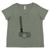 Curvy Collection Women's Fine Jersey V-Neck Tee Thumbnail