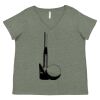 Curvy Collection Women's Fine Jersey V-Neck Tee Thumbnail