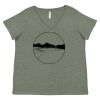Curvy Collection Women's Fine Jersey V-Neck Tee Thumbnail