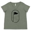 Curvy Collection Women's Fine Jersey V-Neck Tee Thumbnail