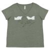 Curvy Collection Women's Fine Jersey V-Neck Tee Thumbnail