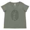 Curvy Collection Women's Fine Jersey V-Neck Tee Thumbnail