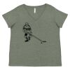 Curvy Collection Women's Fine Jersey V-Neck Tee Thumbnail