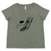 Curvy Collection Women's Fine Jersey V-Neck Tee Thumbnail