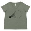 Curvy Collection Women's Fine Jersey V-Neck Tee Thumbnail
