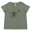 Curvy Collection Women's Fine Jersey V-Neck Tee Thumbnail
