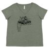 Curvy Collection Women's Fine Jersey V-Neck Tee Thumbnail