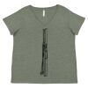 Curvy Collection Women's Fine Jersey V-Neck Tee Thumbnail