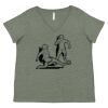Curvy Collection Women's Fine Jersey V-Neck Tee Thumbnail