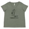 Curvy Collection Women's Fine Jersey V-Neck Tee Thumbnail
