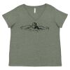 Curvy Collection Women's Fine Jersey V-Neck Tee Thumbnail