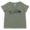 Curvy Collection Women's Fine Jersey V-Neck Tee Thumbnail