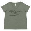 Curvy Collection Women's Fine Jersey V-Neck Tee Thumbnail