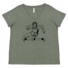 Curvy Collection Women's Fine Jersey V-Neck Tee Thumbnail