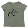Curvy Collection Women's Fine Jersey V-Neck Tee Thumbnail