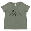 Curvy Collection Women's Fine Jersey V-Neck Tee Thumbnail