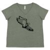 Curvy Collection Women's Fine Jersey V-Neck Tee Thumbnail